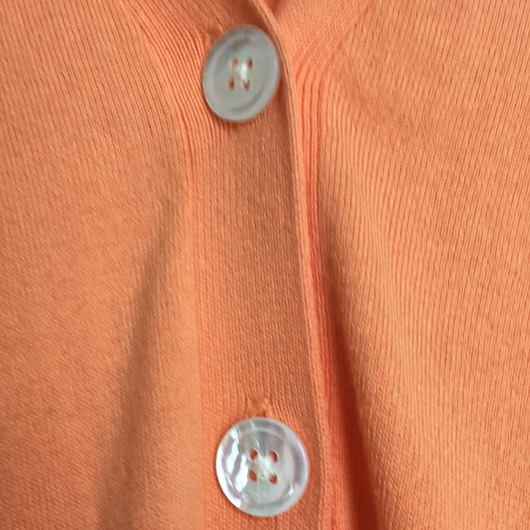 Ralf Lauren Cardigan lightweights in tangerine!! - Picture 3 of 5